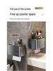 Punch-Free Wall-Mounted Waterproof Toilet Paper Holder with Storage Rack