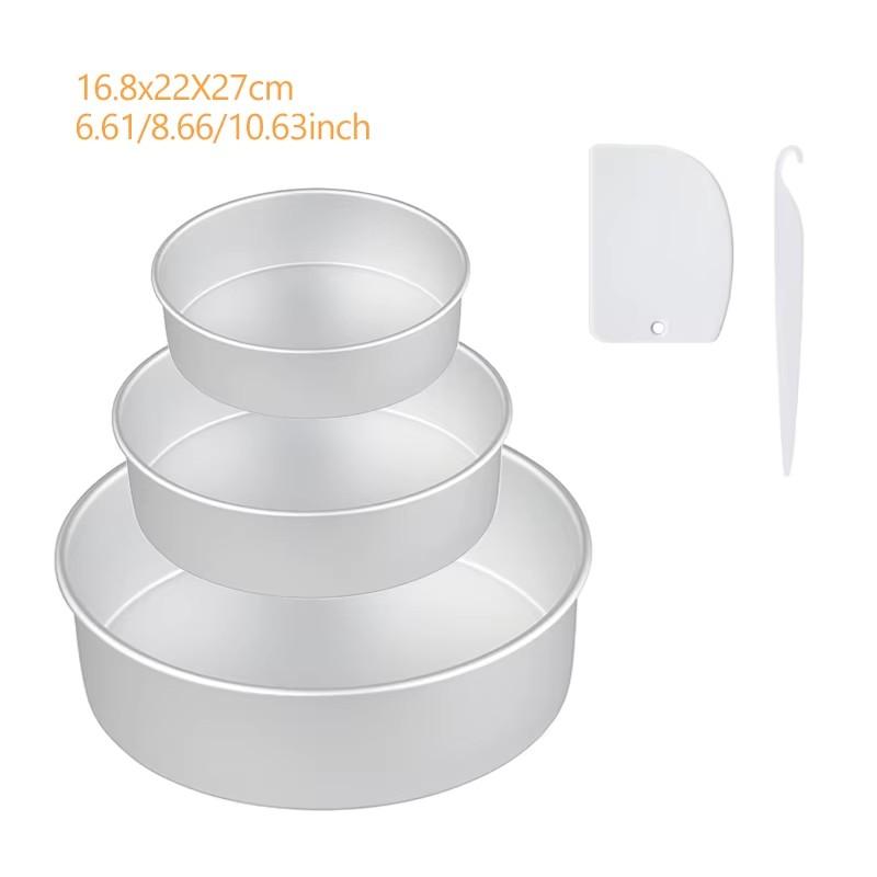 

4/6/8/10/12 дюймов фиксированное основание круглая форма для торта алюминиевая DIY торты кондитерские формы форма для чизкейка антипригарная форма для торта кухонные принадлежности