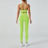 Completo Yoga da Donna con Top con Schiena a Croce e Leggings a Vita Alta per Fitness e Pratica Yoga