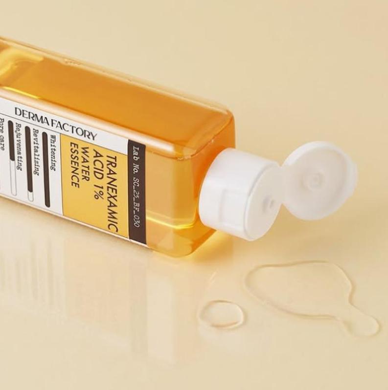 DERMA FACTORY Tranexamic Acid 1% Water Essence 150ml – Brightening & Dark Spot Care