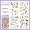 Soft Cat Collection: Transparent Waterproof PET Stickers for Girls' DIY Scrapbooking & Diary - Cute Pet Designs