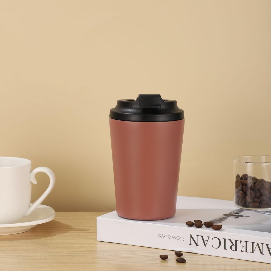 Mini 12Oz Coffee Cup Portable Stainless Steel Thermos Cup Office Home With Scale Car Cup