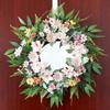 Artificial Flower with Leaves Wedding Wreath Spring Wreath Decoration for Door Window Hallway Farmhouses Home Decoration