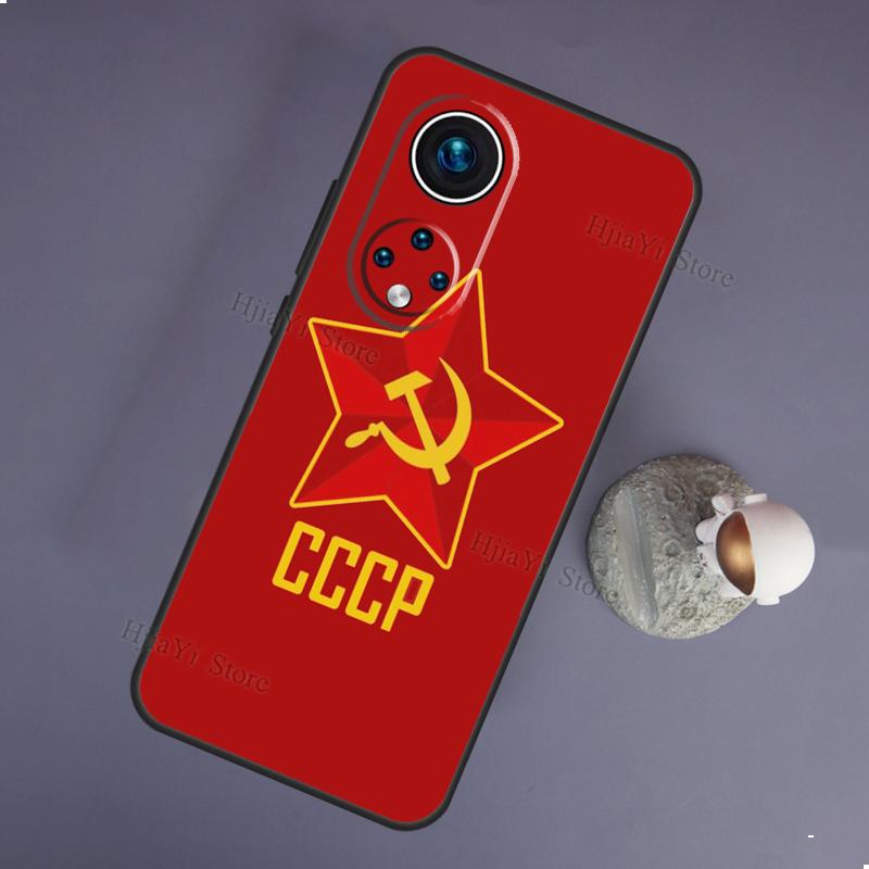 

Флаг СССР СССР CCCP для Huawei P20 P30 P40 Lite Pro Nova 5T Nova 9 P Smart 2019 чехол для Honor 50 Lite чехол P Smart 2021