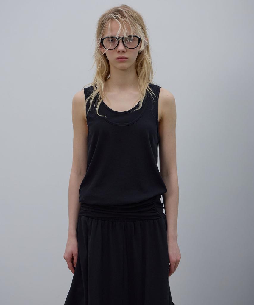 LCDC™ Shaped Hem Tank Top (Black)