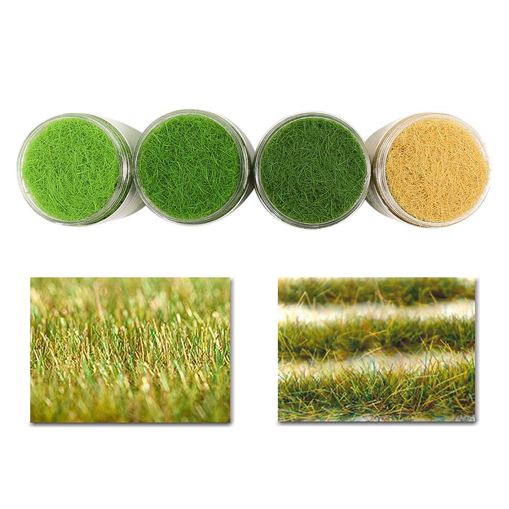 Artificial Grass Model Scenery Glass Building Miniature Railway DIY Powder, Grass, 8mm, Collection, Model, Model, Decoration, Landscape, Garden,