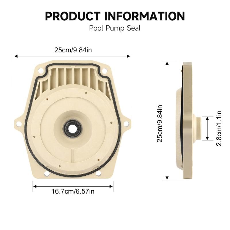 Pool Pump Seal Plate Includes Gasket and Shaft Seal 074564 Pool Pump Seal Board for Efficient Leak Prevention