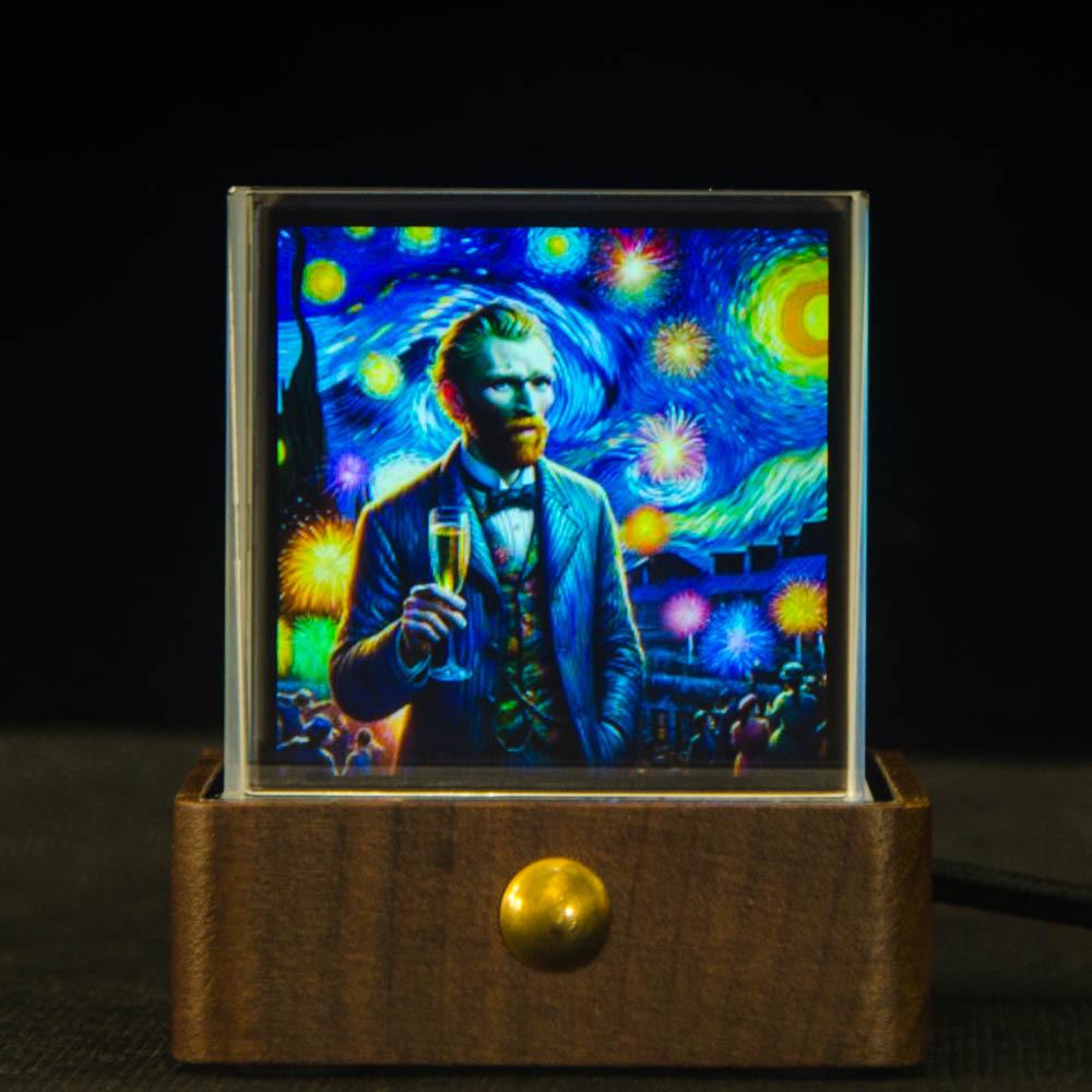 2025 Bitcoin Exchange Rate Crystal Clock - Innovative Animated Ornament Geek Magic