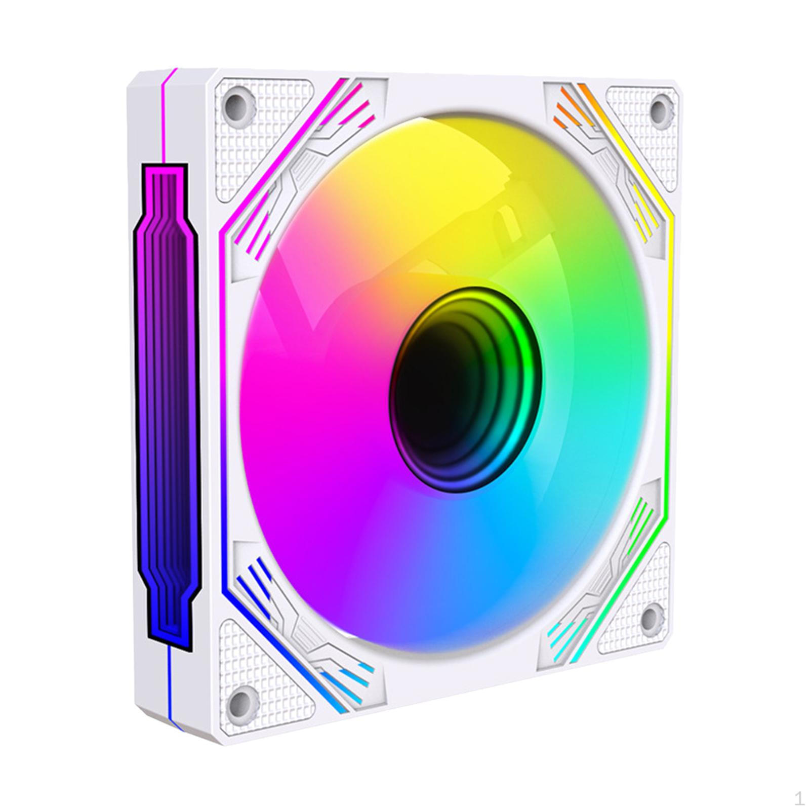 

Вентилятор охлаждения процессора 5 В 3Pin + PWM 4Pin ARGB PC Chassis Colorful Light Easy White Reverse Air