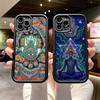 Mandala Chakra Yoga Phone Case For IPhone 17 16 15 14 13 12 Pro Max Plus Air Black Full Coverage TPU