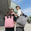 Solid Color Women's Backpack Men's Large Capacity Backpack Laptop Bag Student Schoolbag