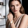 Watch with Elastic One Size Fits Quartz Stainless Analog Adjustable Strap Suitable for Business Use Perfect Gift for or As a Gift for Her Women's
