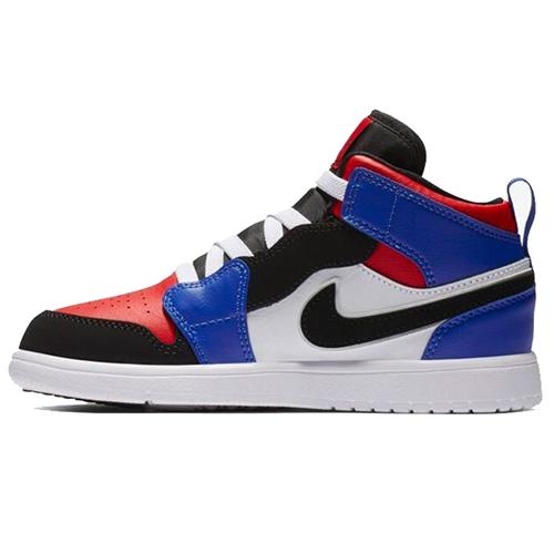 

Jordan Air Jordan 1 Mid Alt Vintage Mid top Children s Basketball Shoes Red Blue Children Aged 3 7 Years Old AR6351-124 11C