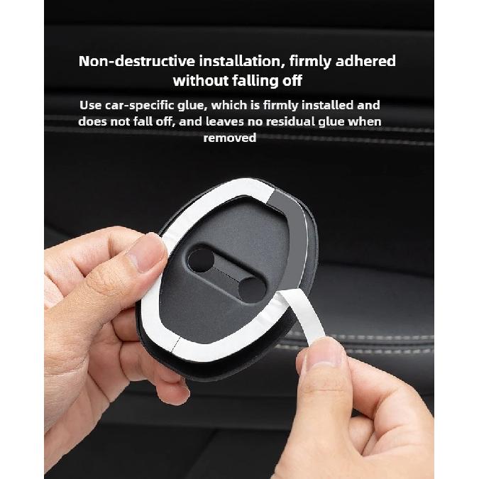 4 pcs Extendable Silicone Car Door Lock Covers Waterproof Rust-proof Protection For Dodge SRT Challenger Hellcat Ram Challenger
