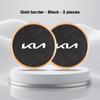 Car Leather Alloy Coaster For Kia GTLine RIO K2 K3 K4 K5 k8 Sportege Picanto Optima Soul Ceed Water Cup Holder Pad Non-slip Mat rnqt40