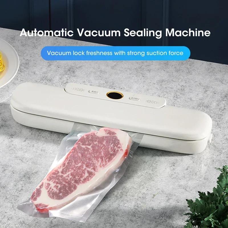 New Automatic Vacuum Sealer Machine For Food Storage With 10pcs Free Food Saver Bags VSealing Machine for Vacuum Pac
