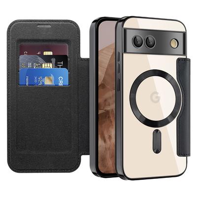 For Google Pixel 8a Case Compatible with MagSafe RFID Blocking Card Holder Phone Cover