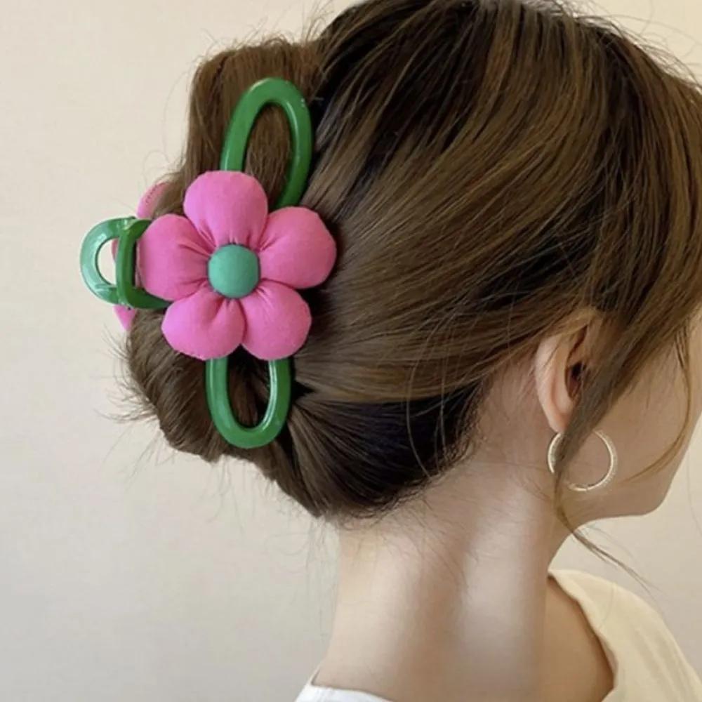 Updo hair clip, half-updo flower clip, hair bun hair clip, accent