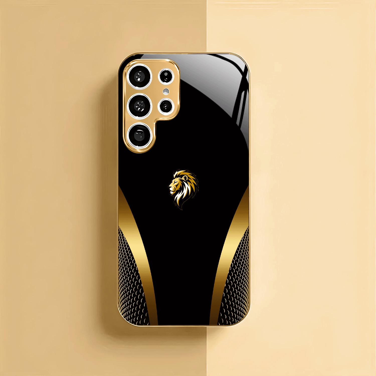 

Business Atmosphere Simplicity High-end Electroplating Glass PhoneCase for Samsung Galaxy S26 S25 S24 S23 S22 S21 FE,Ultra,Plus For Galaxy S26