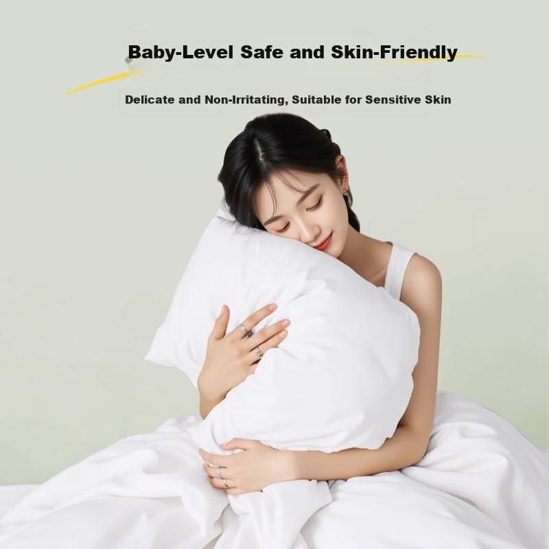 Miiow Disposable Bedding Set 4-Piece Pure Cotton Sheet Duvet Cover Pillowcase Hotel Travel Thickened Anti-Dirt