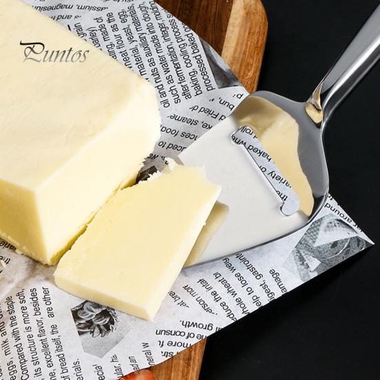 Versatile Cheese Slicer Scraper Hollow Design Stainless Steel Multi-Functional Butter for Home Kitchen Handle