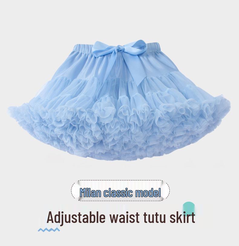 Children's Princess Mesh Tutu Dress - Soft, Puffy, Breathable Skirt for Girls