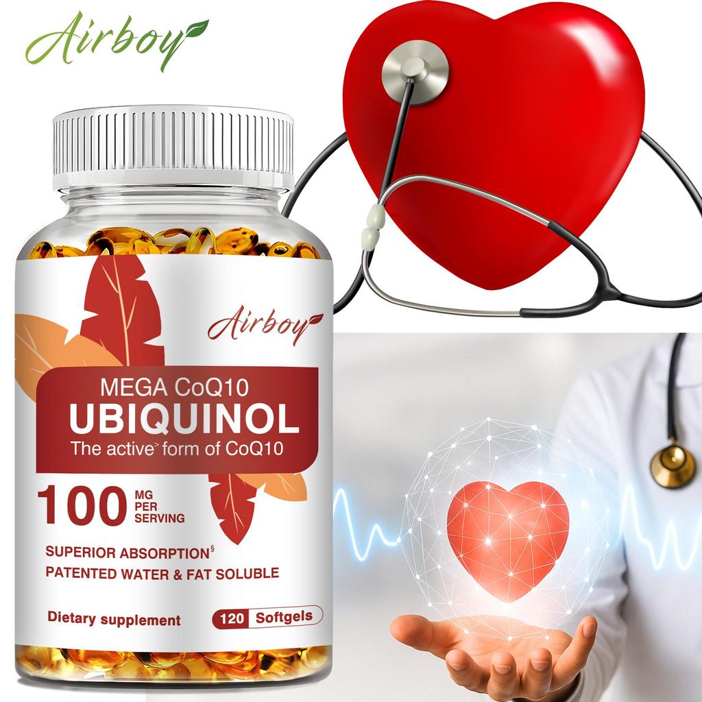 Airboy - 100mg Ubiquinol CoQ10 Capsules - Heart Health