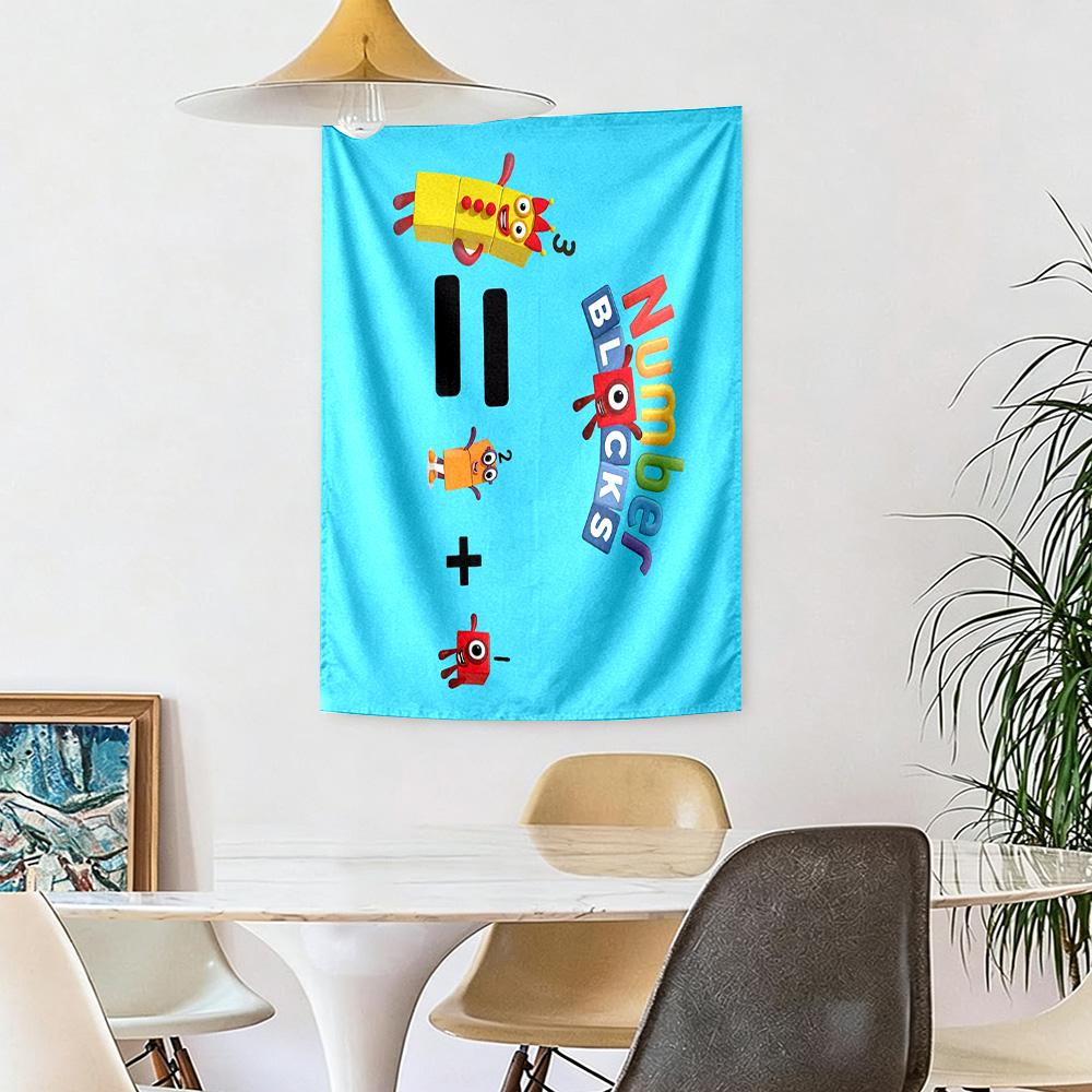 Numberblocks Wall Decor Tapestry Art For Pet Memorial Birthdaywedding Party Backdrop Family Gift