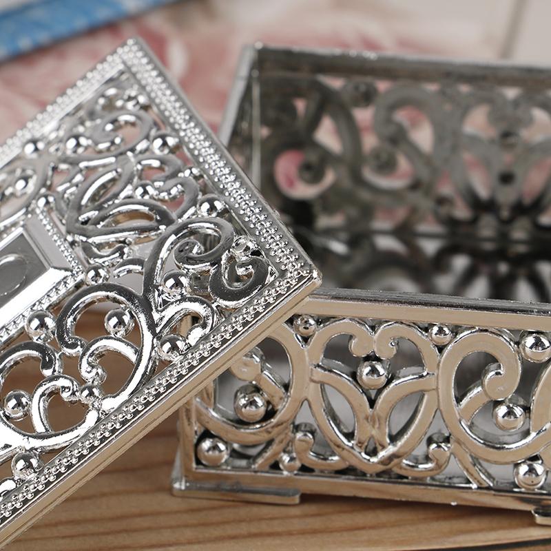 Plastic Treasure Trinket Box Square Candy Box Treasure Chest Wedding Favor Box
