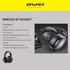 AWEI A780BL BT 5.0 Headphone Wireless&Wired Stereo Headset with Microphone Deep Bass Gaming Music Computer Phone