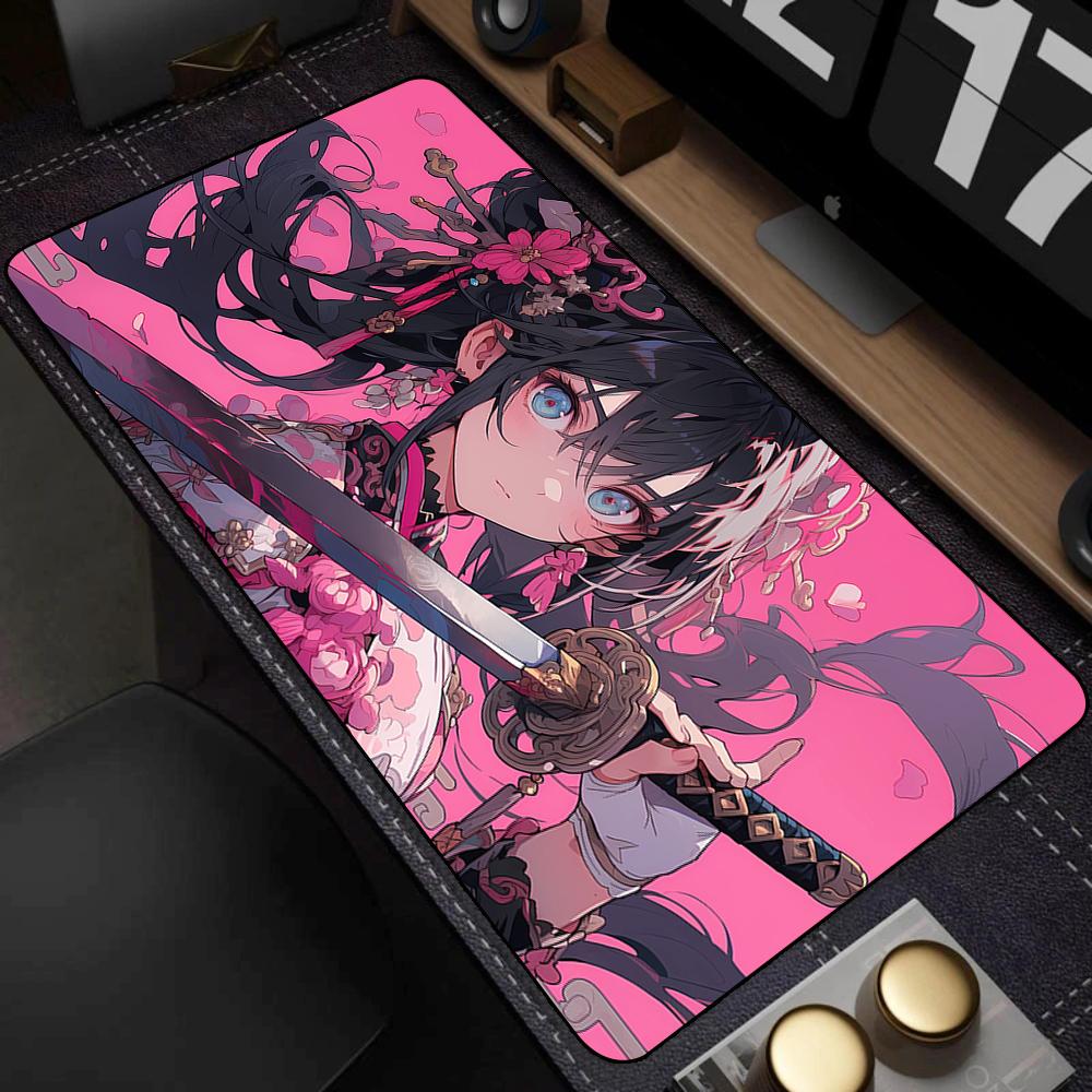 Cute Pretty Anime Girl Large Mouse Pad 400x900mm Xxl Gamer Mouse Mat Office Table Mat Kawaii Cartoon Desk Pad Gaming Accessories