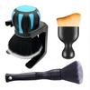 Multi-functional Car Detailing Brush: Round Head for Interior, Air Vent, Crevice, and Tire Cleaning