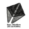 Fashion Lace Flower Hair Scarf Headband Vintage Cute Bandanas for Women Bohemian Thin Sweet Headscarf Shawl Photography