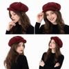 Retro Painter Hat Adjustable Newsboy Cap Versatile Cloud Beret  for Women