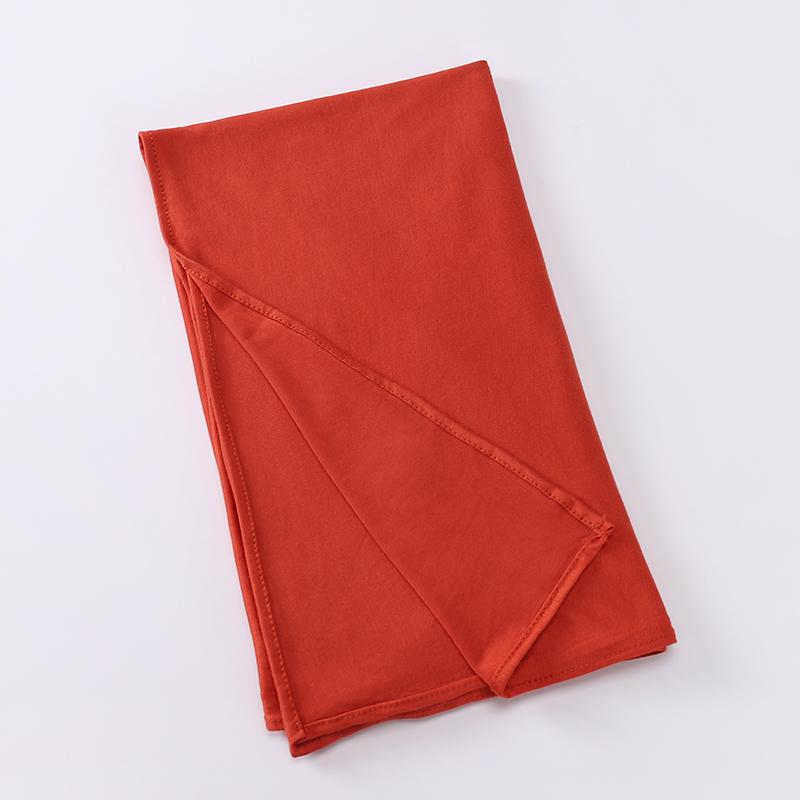 Jersey Scarf Stretchy Hijab Plain Head Scarves  Women Cotton Headwrap Shawl