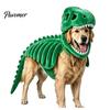 Costume Cosplay Animale Carino Costume Scheletro Dinosauro per Animali Domestici, Vestito di Halloween per Cani, Poliestere Morbido Divertente per Cani Gatti, Abbigliamento Trick or Treat Gatto