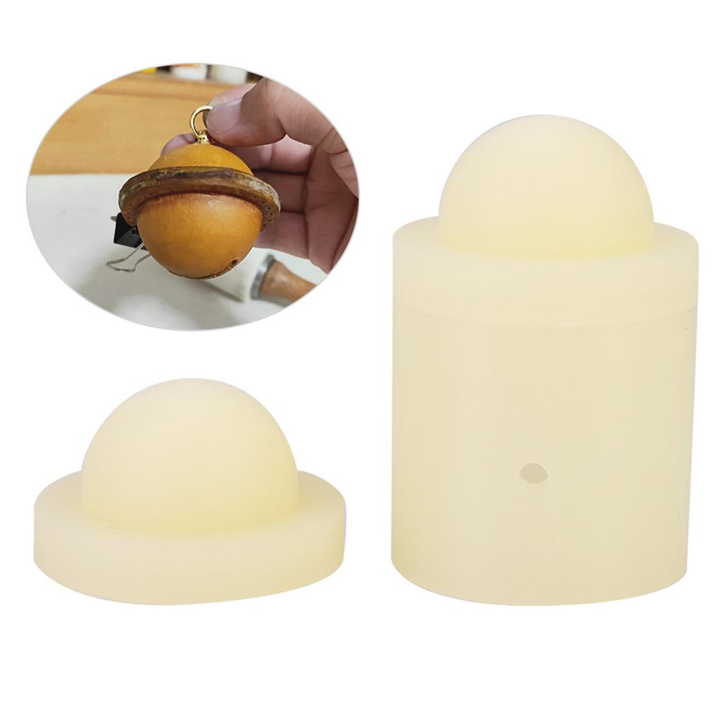3 Stück Lederform Handwerk Kleine Glockenform Formwerkzeug Eine aus Zwei Form für Leder(30 mm)