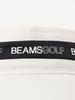 Beams Golf Logo Tape Sun Visor Free 81410359965 Women's Hat, Beige, Size,