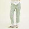 CHIQUITA [Winter '24] Tapered Cropped Pants (Corduroy) Sage Green 244504Ssg