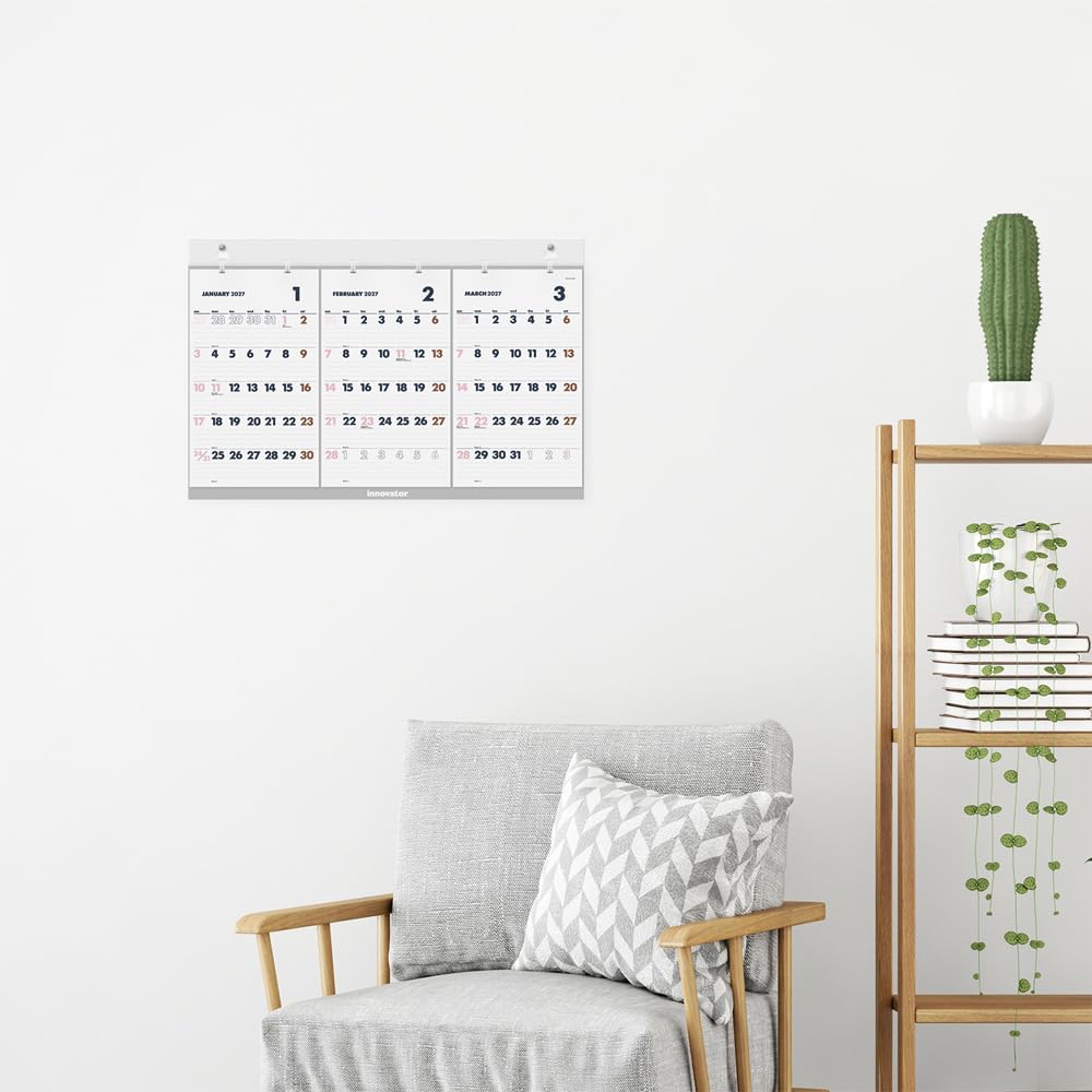 Innovator 2027 Three-Month Wall Calendar, 31443006