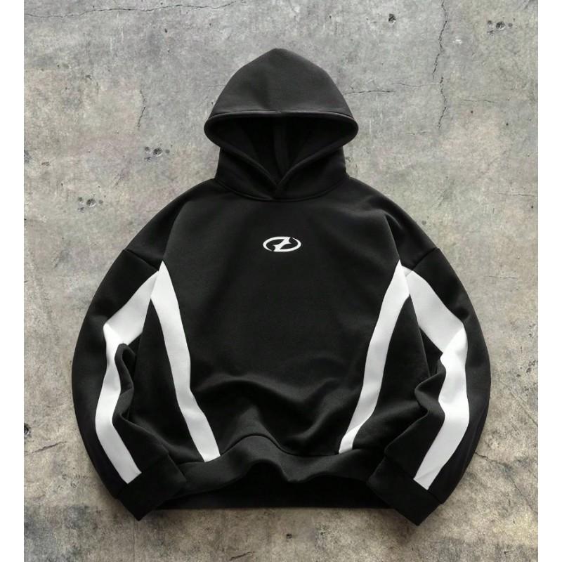 Oversized Hooded Sweatshirt With 3D Print Design Streetwear Unisex Winter Pullover Casual Top