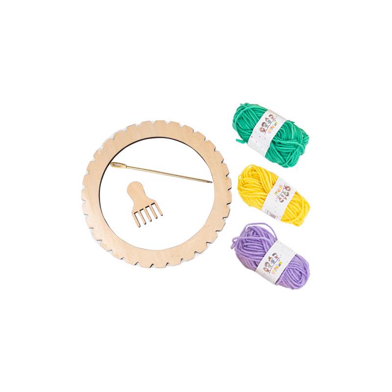 Children's Art Area Wool Knitting Board - DIY Weaving Material Kit for Kindergarten & Large Class Teaching