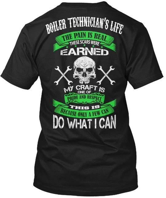 

Boiler Technician Pride And Respect Technicians T shirt Made In USA S To 5XL XL