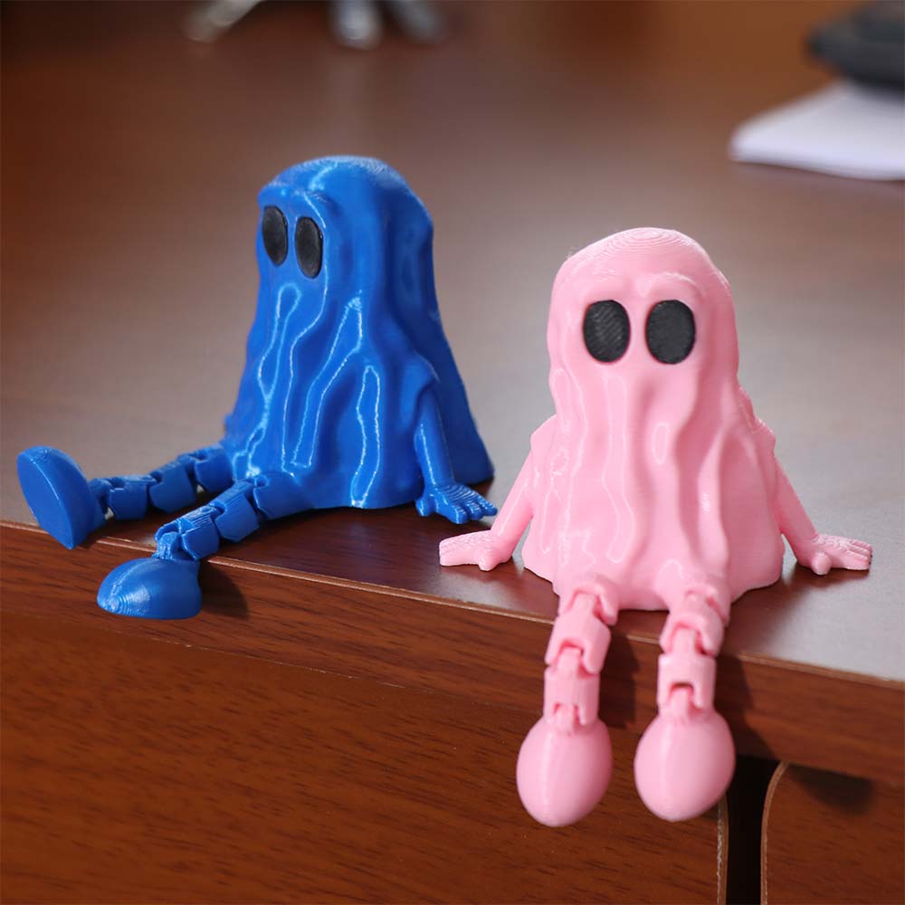 PLA Ghost Joint Figurines Hand-Painted Ghost Fidget Toys Halloween Party Decor