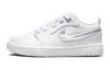 Air Jordan 1 Abrasion Resistant Low Top Kids' Skateboarding Shoes White Children Aged 3 7 Years Old FQ9113-100