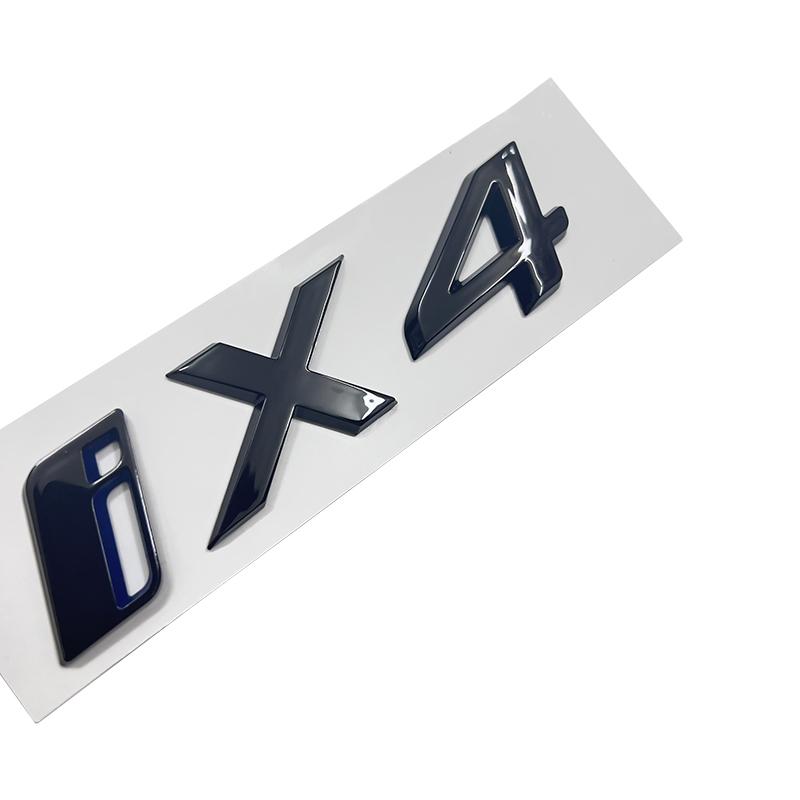 3D Letters Emblem Badge Car Rear Trunk Logo Sticker for BMW iX I3 I4 I7 iX3 iX4 iX7 Glossy Black Accessories