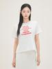 ROEM Lettering Short Sleeve T-Shirt Rmhwg26Rta