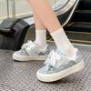 Dopamine Bread Little White Shoes Women's 2025 Spring and Autumn New Thick-soled Casual Niche Bow Versatile Student Board Shoes