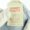 Levi's 80s 90s USA 501 button back 552 old Straight denim pants w28 blue Men's Used