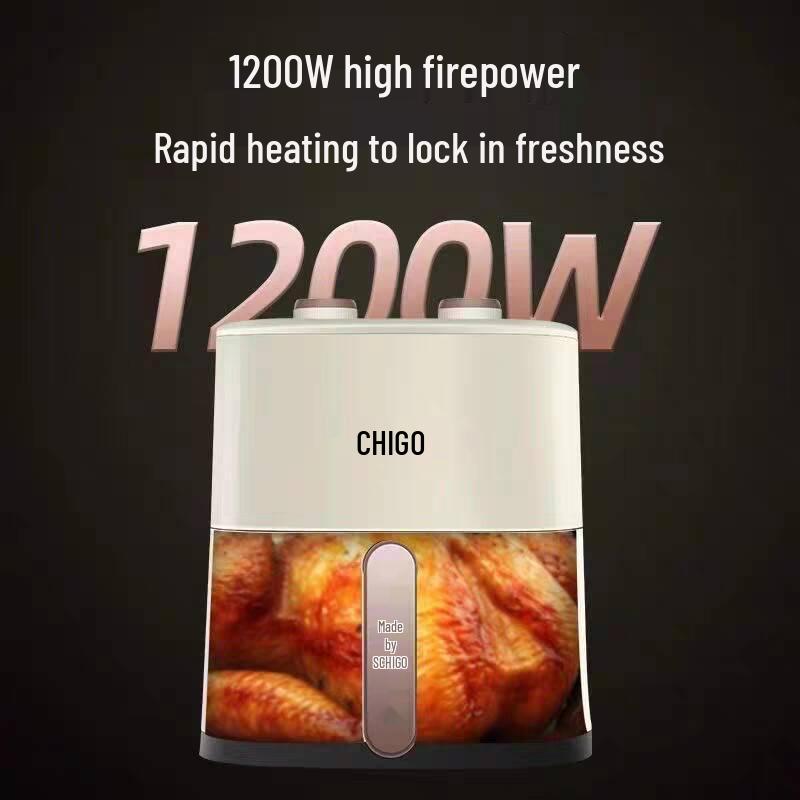 Chigo Smart Airfryer: Stor kapacitet, Multifunktionell, Non-stick, Rökfri